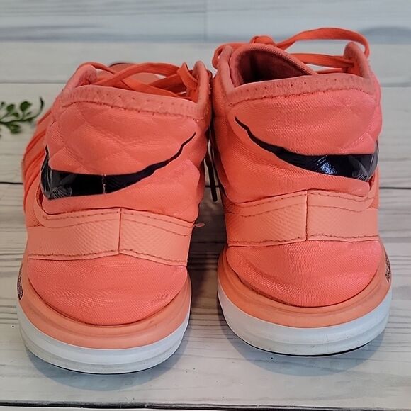 Nike Dual Fusion TR Hit Mid Trainers Women's Sneakers Size 8.5 Neon Orange - Picture 6 of 10